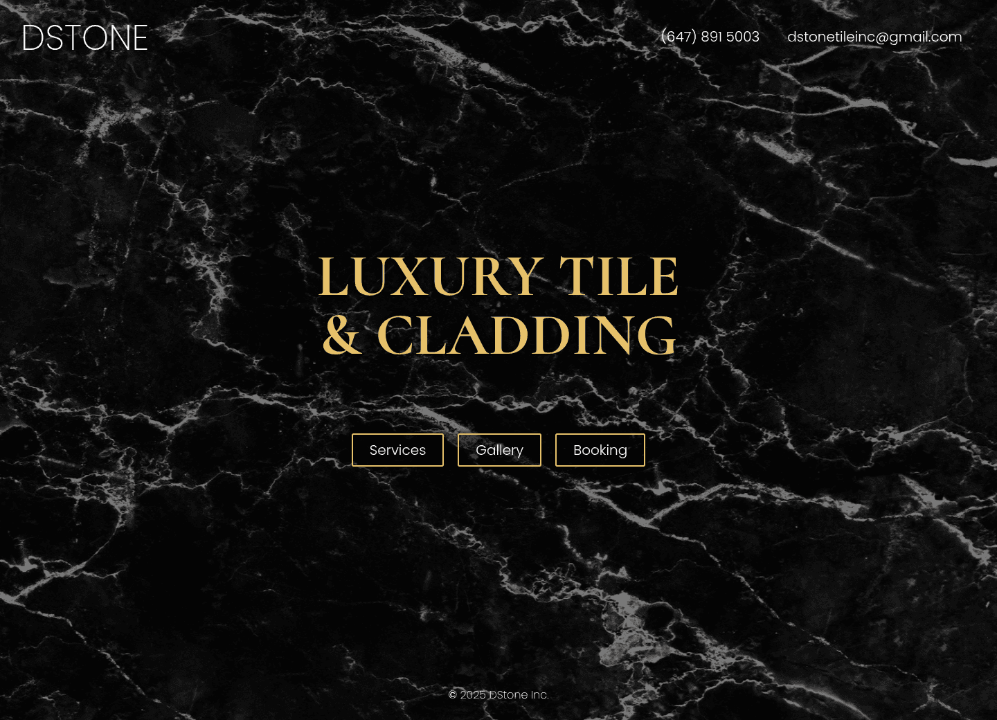 D Stone Inc. website screenshot